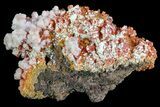 Vibrant Red Vanadinite Crystals with Calcite - Arizona #69208-1
